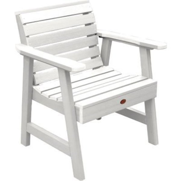 Highwood Usa highwood® Weatherly Outdoor Garden Chair, Eco Friendly Synthetic Wood In White AD-CHGW1-WHE